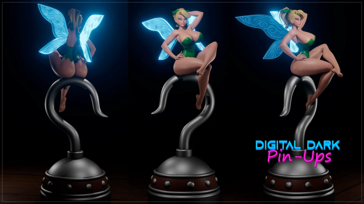 Tinkerbell | Fan Art | 3D Printed Resin Model Garage Kit | *Un-Painted* | Digital Dark 3