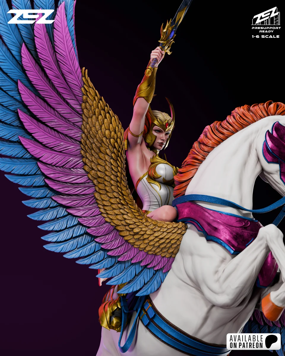She-Ra | Fan Art | 3D Printed Resin Model Garage Kit | *Un-Painted* | ZEZ Studio 7