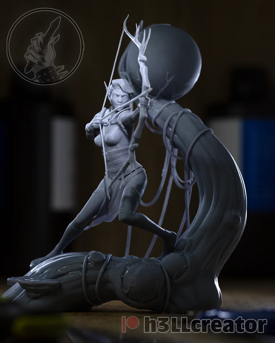 Vex'ahlia | Fan Art | 3D Printed Resin Model Garage Kit | *Un-Painted* | H3LL Creator 6