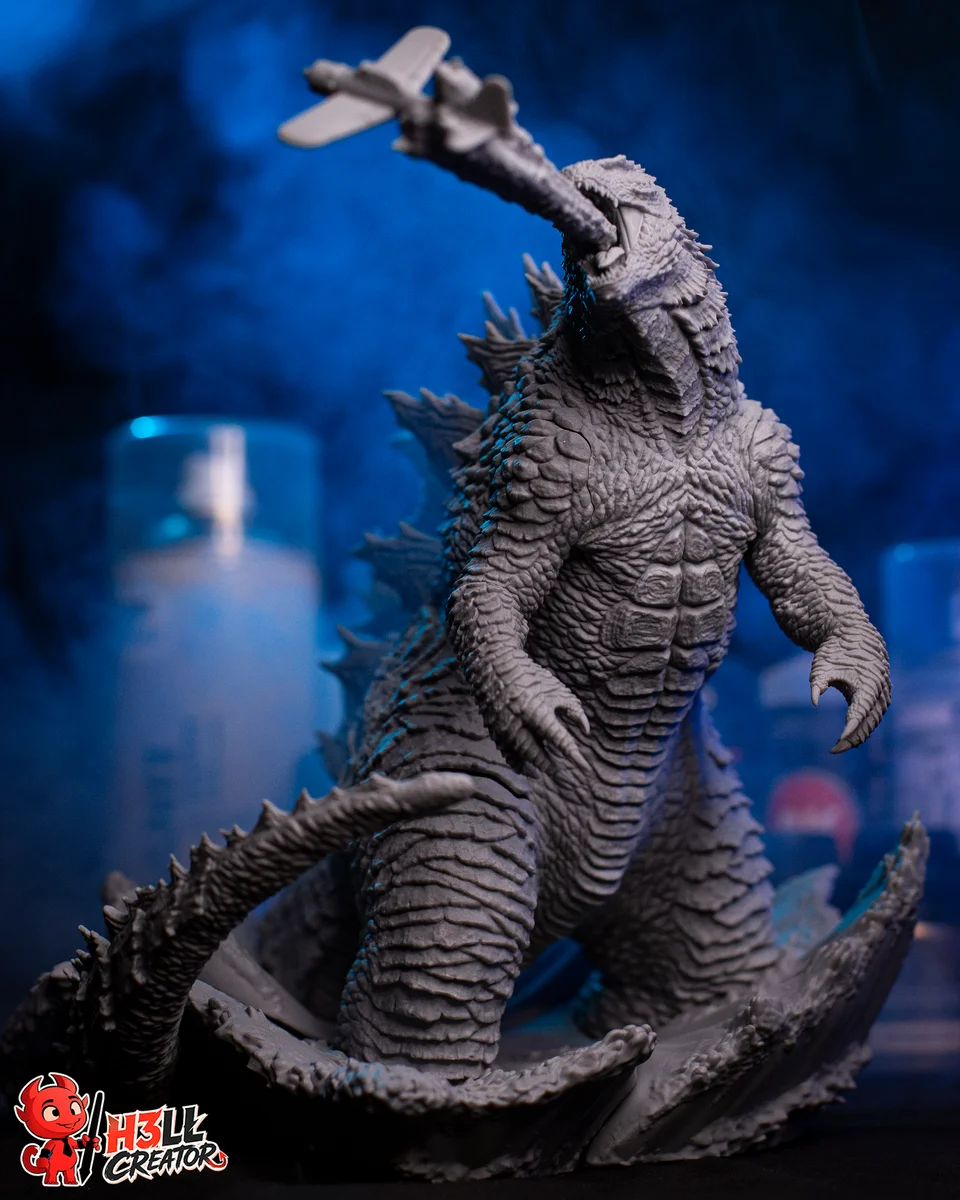 Godzilla | Fan Art | 3D Printed Resin Model Garage Kit | *Un-Painted* | H3LL Creator 9