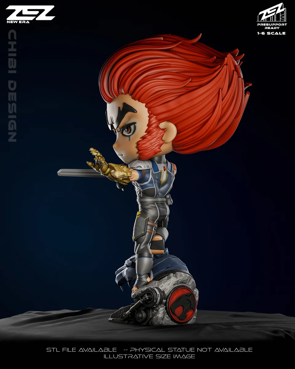 Chibi Lion-O | Fan Art | 3D Printed Resin Model Garage Kit | *Un-Painted* | ZEZ Studio 3