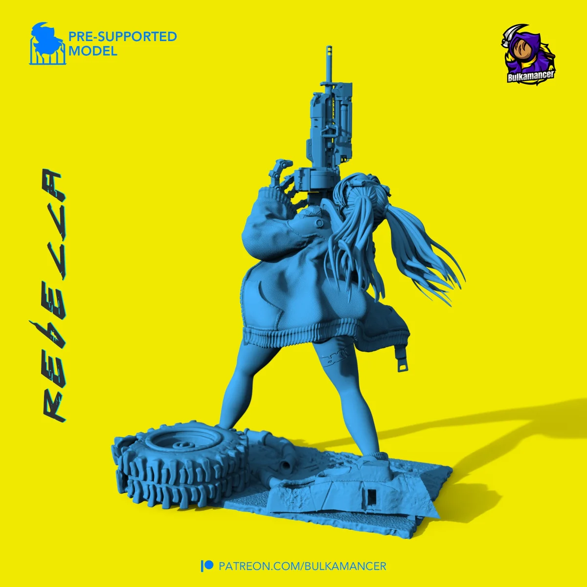 Rebecca | Fan Art | 3D Printed Resin Model Garage Kit | *Un-Painted* | Bulkamancer 4