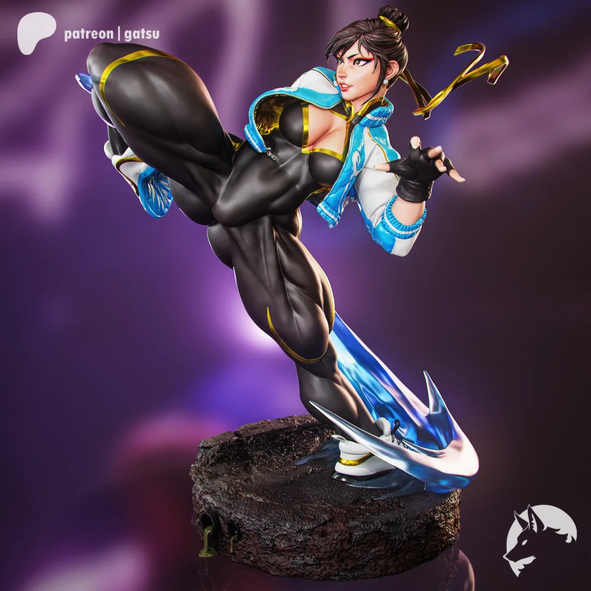 Chun-li | Fan Art | 3D Printed Resin Model Garage Kit | *Un-Painted* | Gatsu Studios