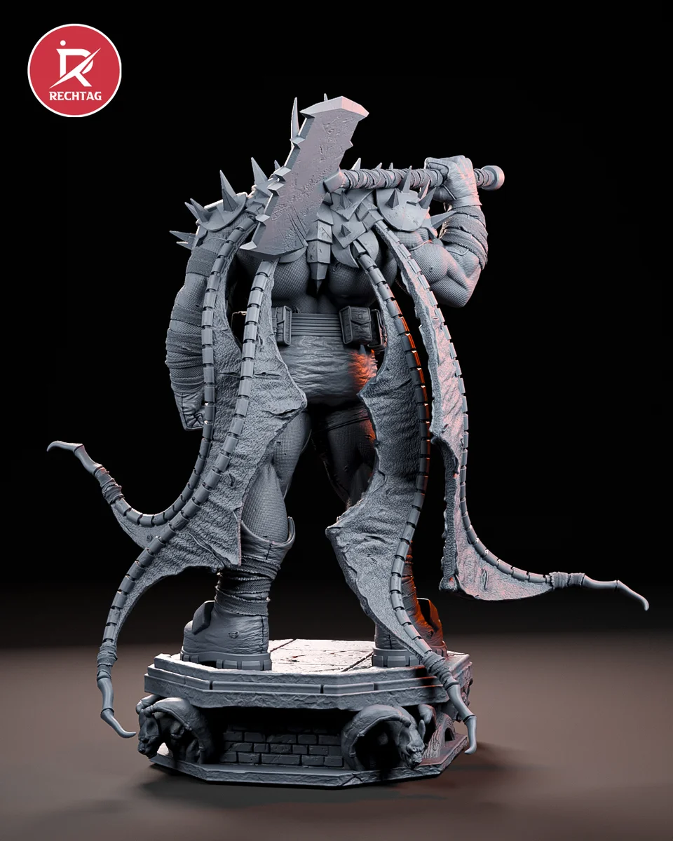 Absolute Batman | Fan Art | 3D Printed Resin Model Garage Kit | *Un-Painted* | Rechtag 5