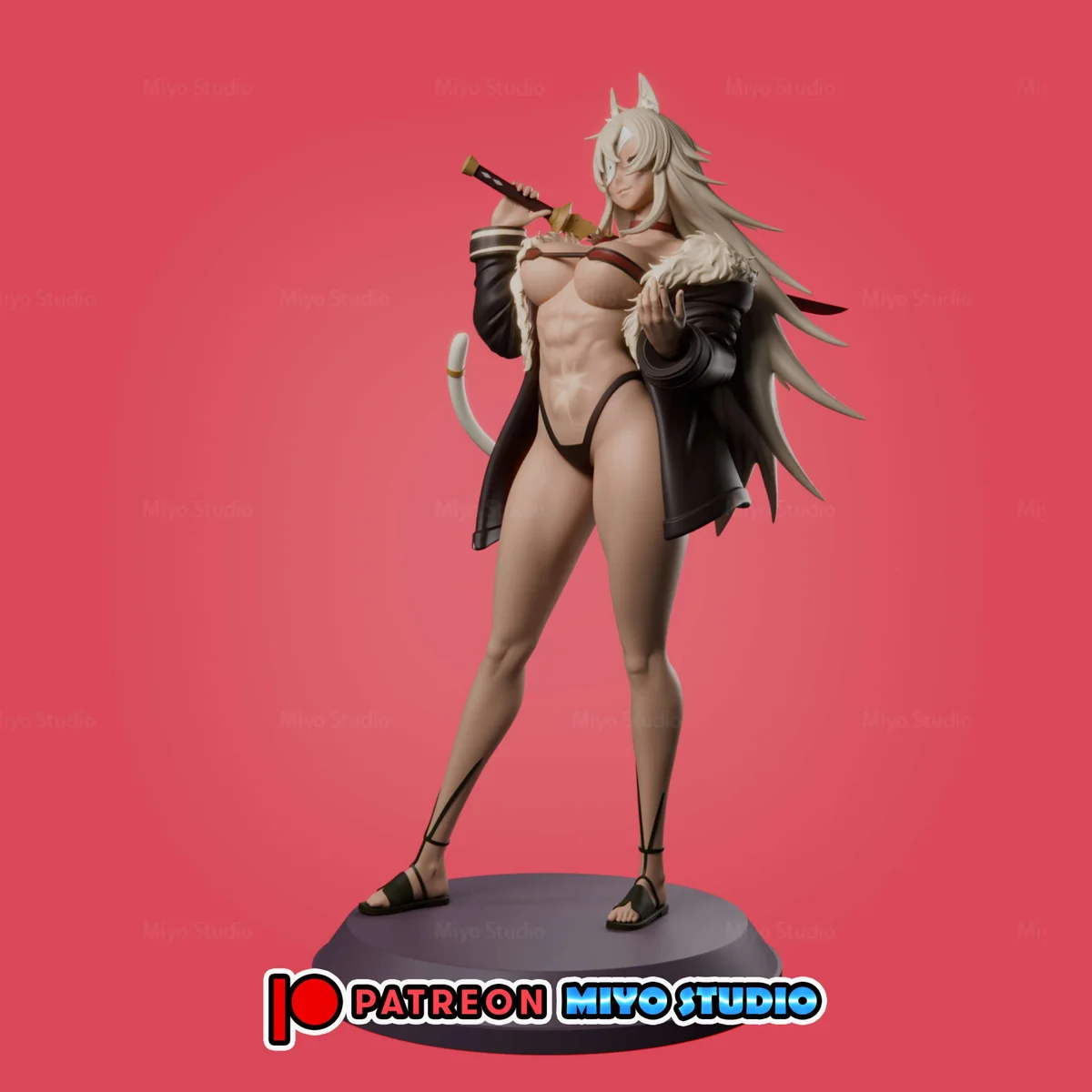 Ghislaine Dedoldia | Fan Art | 3D Printed Resin Model Garage Kit | *Un-Painted* | MiyoStudio