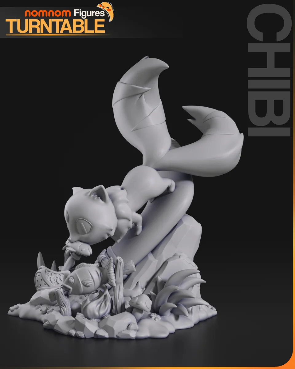 Chibi Kirara | Fan Art | 3D Printed Resin Model Garage Kit | *Un-Painted* | Nomnom 5