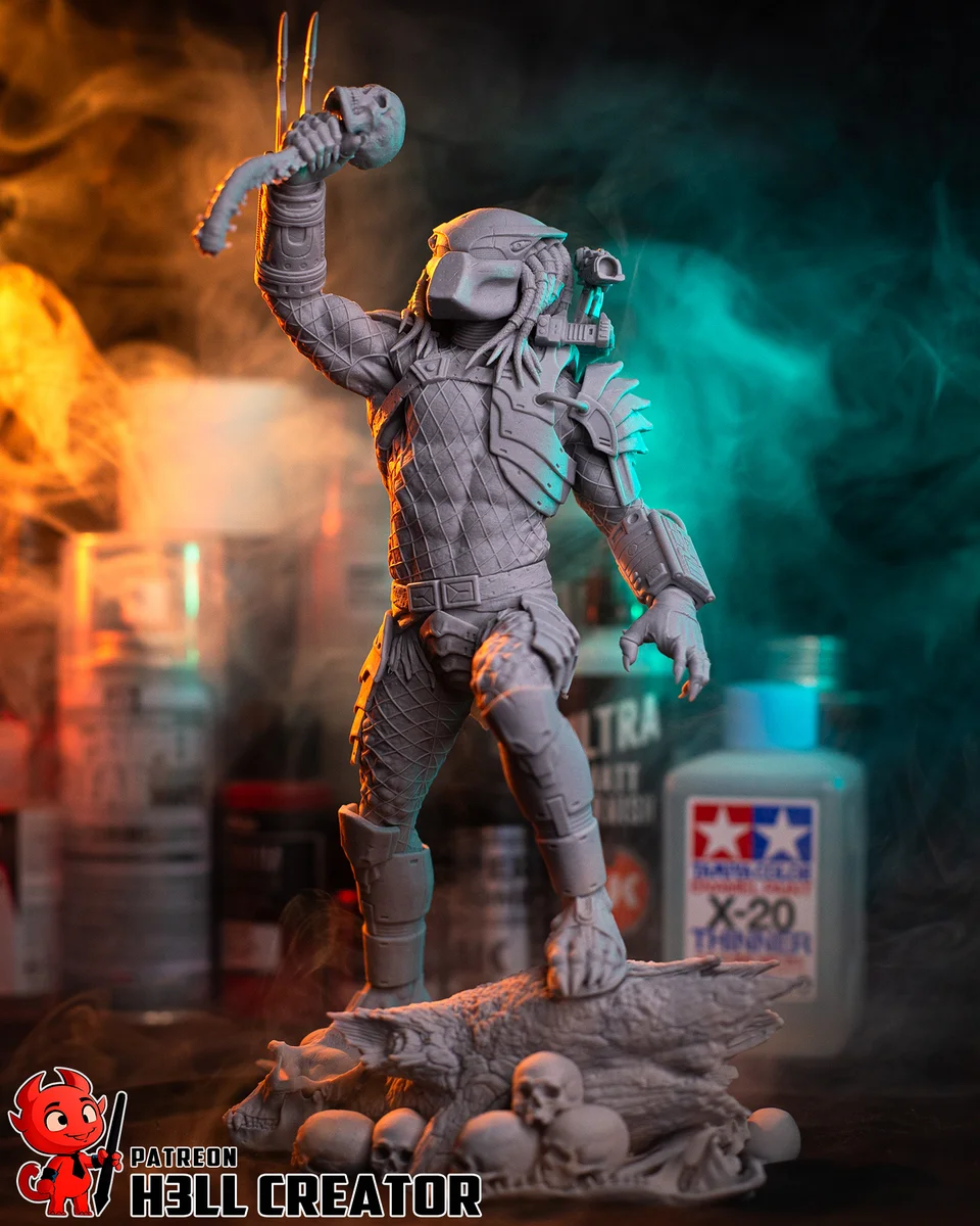 Predator | Fan Art | 3D Printed Resin Model Garage Kit | *Un-Painted* | H3LL Creator 14