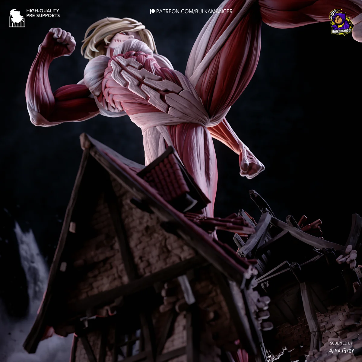 Female Titan | Fan Art | 3D Printed Resin Model Garage Kit | *Un-Painted* | Bulkamancer 7