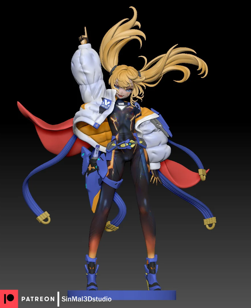 Laplace | Fan Art | 3D Printed Resin Model Garage Kit | *Un-Painted* | Sin3Dstudio 3