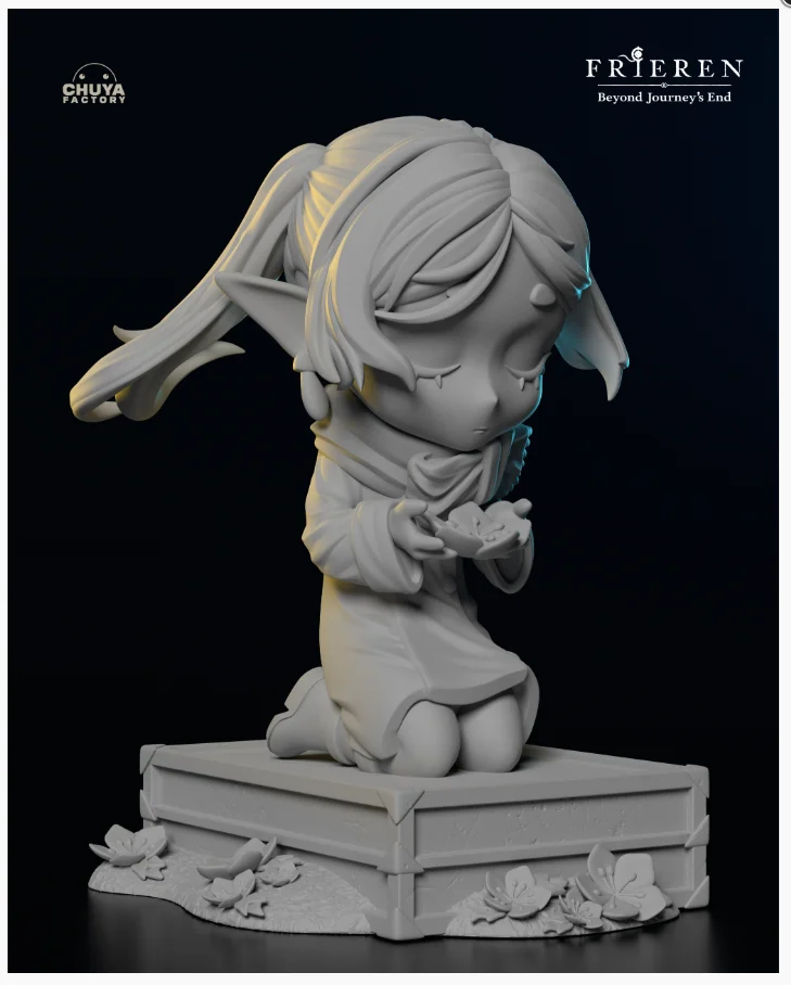 Chibi Frieren | Fan Art | 3D Printed Resin Model Garage Kit | *Un-Painted* | Chuya Factory 4