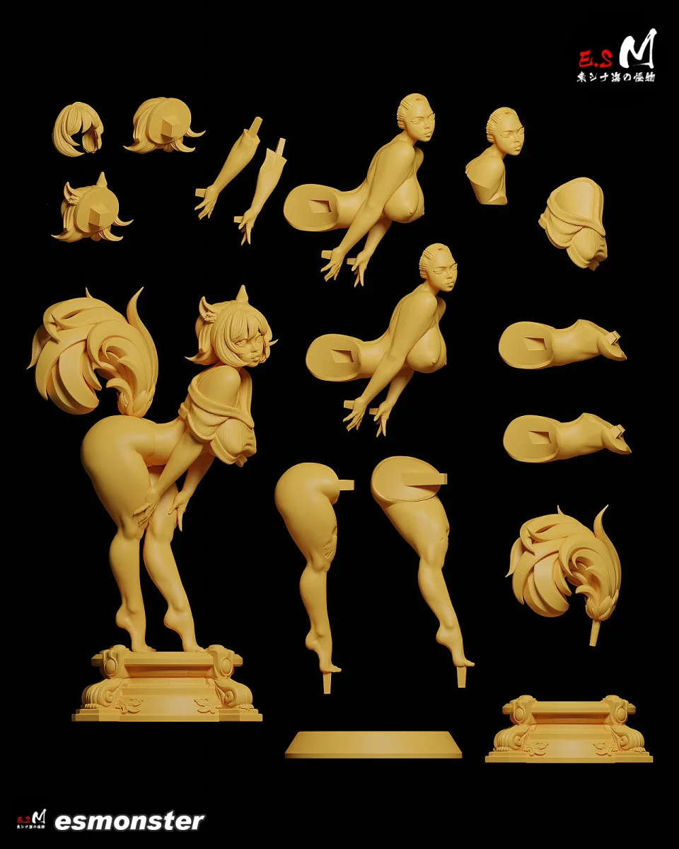Squirrel Girl | Fan Art | 3D Printed Resin Model Garage Kit | *Un-Painted* | ES Monster 6