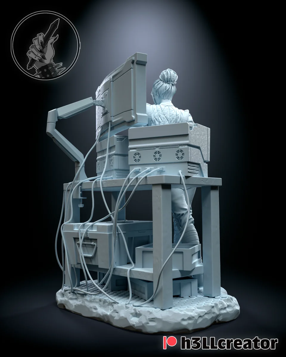 Panam Palmer | Fan Art | 3D Printed Resin Model Garage Kit | *Un-Painted* | H3LL Creator 7