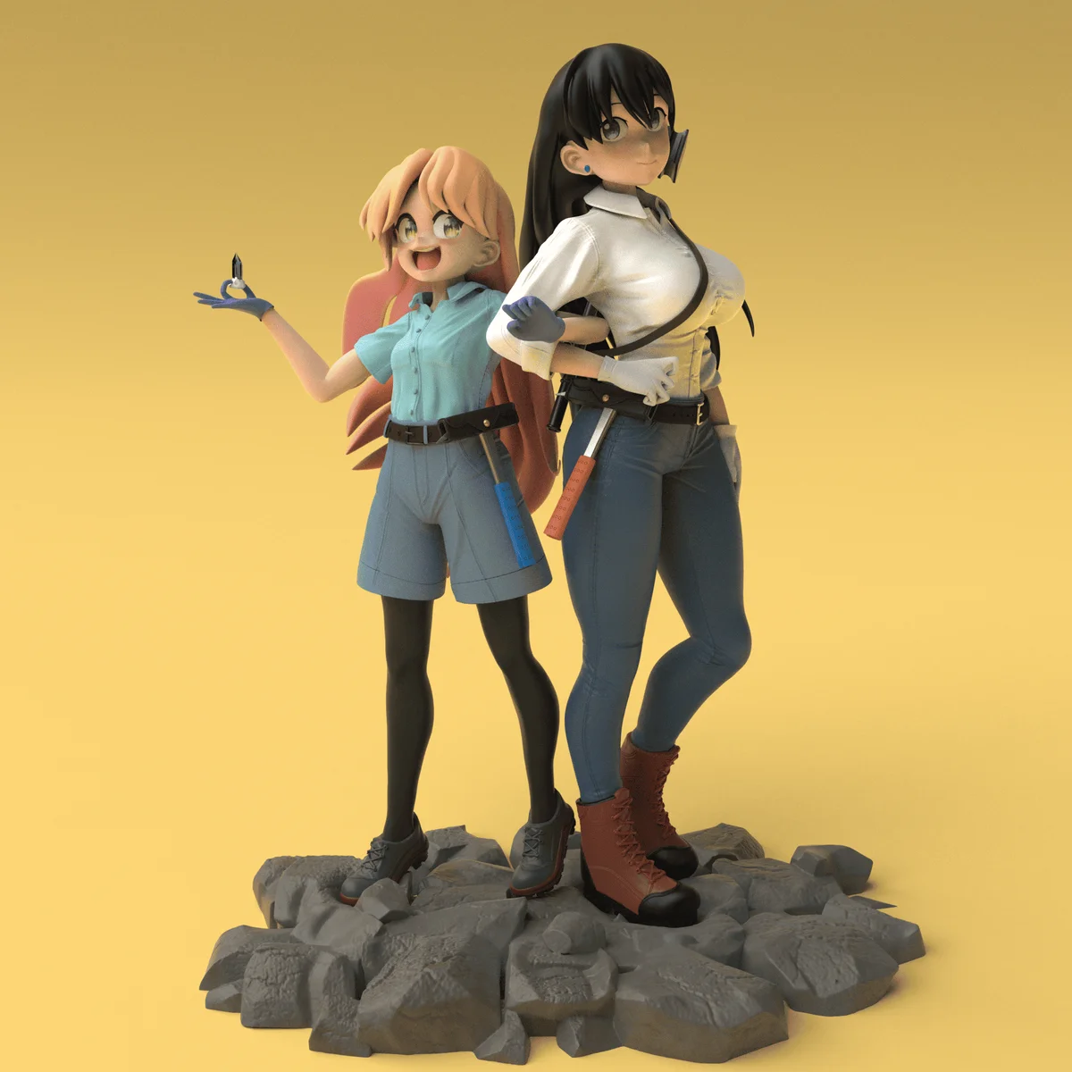 Ruri Rock | Fan Art | 3D Printed Resin Model Garage Kit | *Un-Painted* | Yoru Studio 3