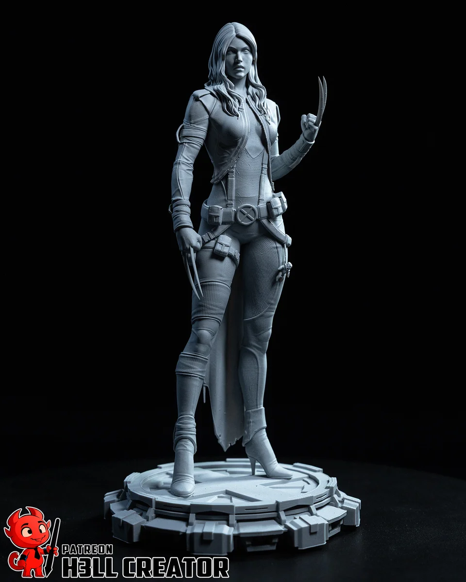 X-23 | Fan Art | 3D Printed Resin Model Garage Kit | *Un-Painted* | H3LL Creator 9