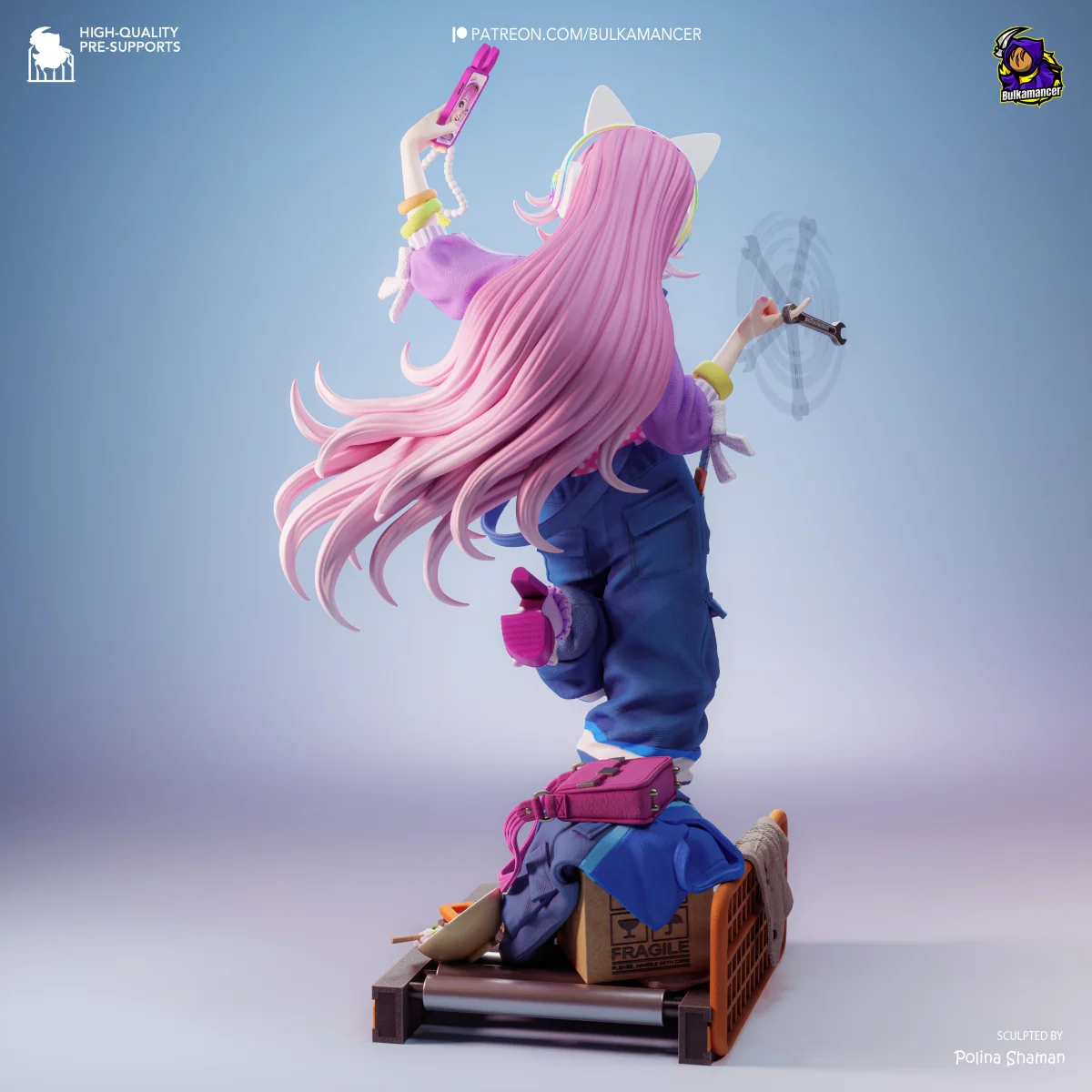 Safie | Fan Art | 3D Printed Resin Model Garage Kit | *Un-Painted* | Bulkamancer 4