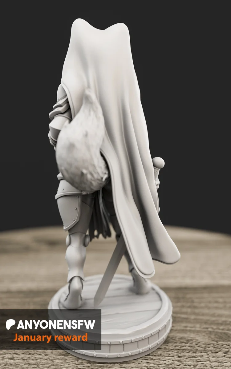 Maid Marian | Fan Art | 3D Printed Resin Model Garage Kit | *Un-Painted* | AnyoneNSFW 4