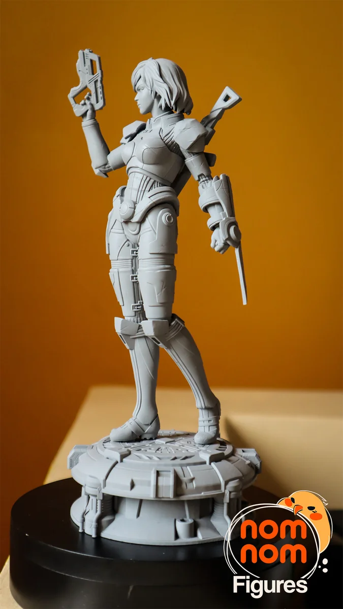 Commander Female Shepard | Fan Art | 3D Printed Resin Model Garage Kit | *Un-Painted* | Nomnom 10