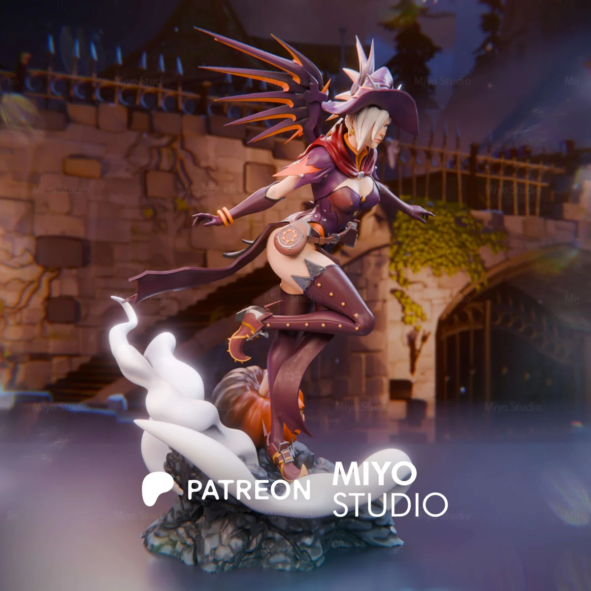 Mercy | Fan Art | 3D Printed Resin Model Garage Kit | *Un-Painted* | MiyoStudio 3