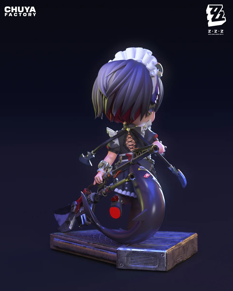 Chibi Ellen Joe | Fan Art | 3D Printed Resin Model Garage Kit | *Un-Painted* | Chuya Factory 4