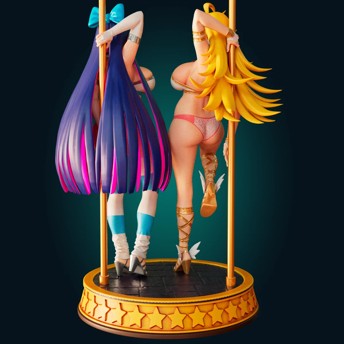 Panty & Stocking | Fan Art | 3D Printed Resin Model Garage Kit | *Un-Painted* | Officer Rhu 5