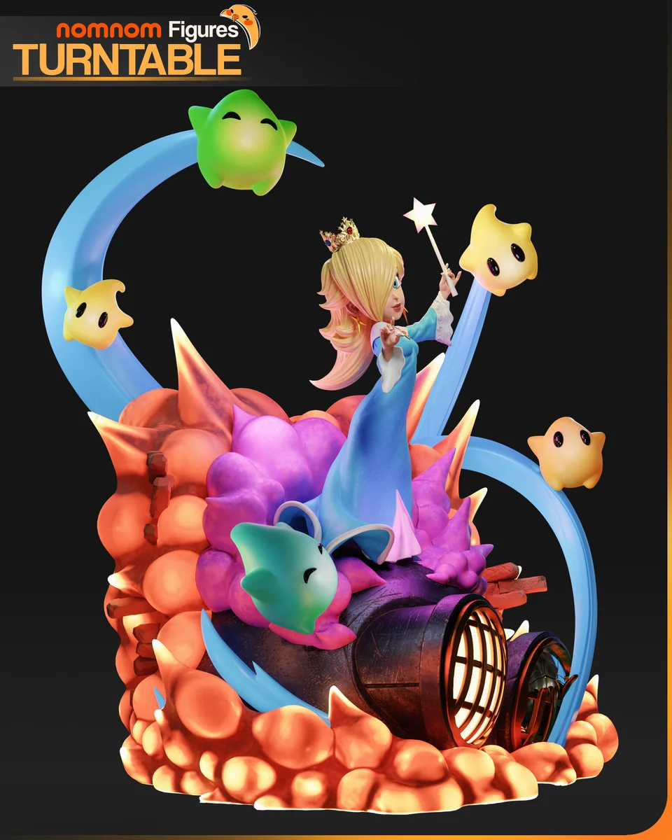 Rosalina | Fan Art | 3D Printed Resin Model Garage Kit | *Un-Painted* | Nomnom 7