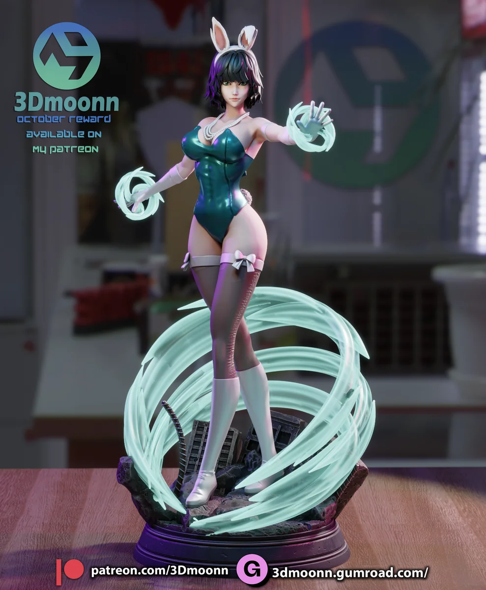 Fubuki | Fan Art | 3D Printed Resin Model Garage Kit | *Un-Painted* | 3DMoonn 9