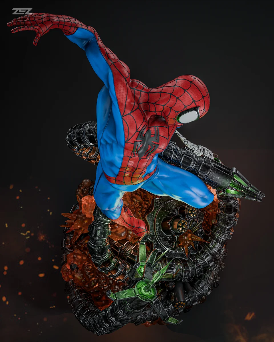 Spider-Man | Fan Art | 3D Printed Resin Model Garage Kit | *Un-Painted* | ZEZ Studio 8