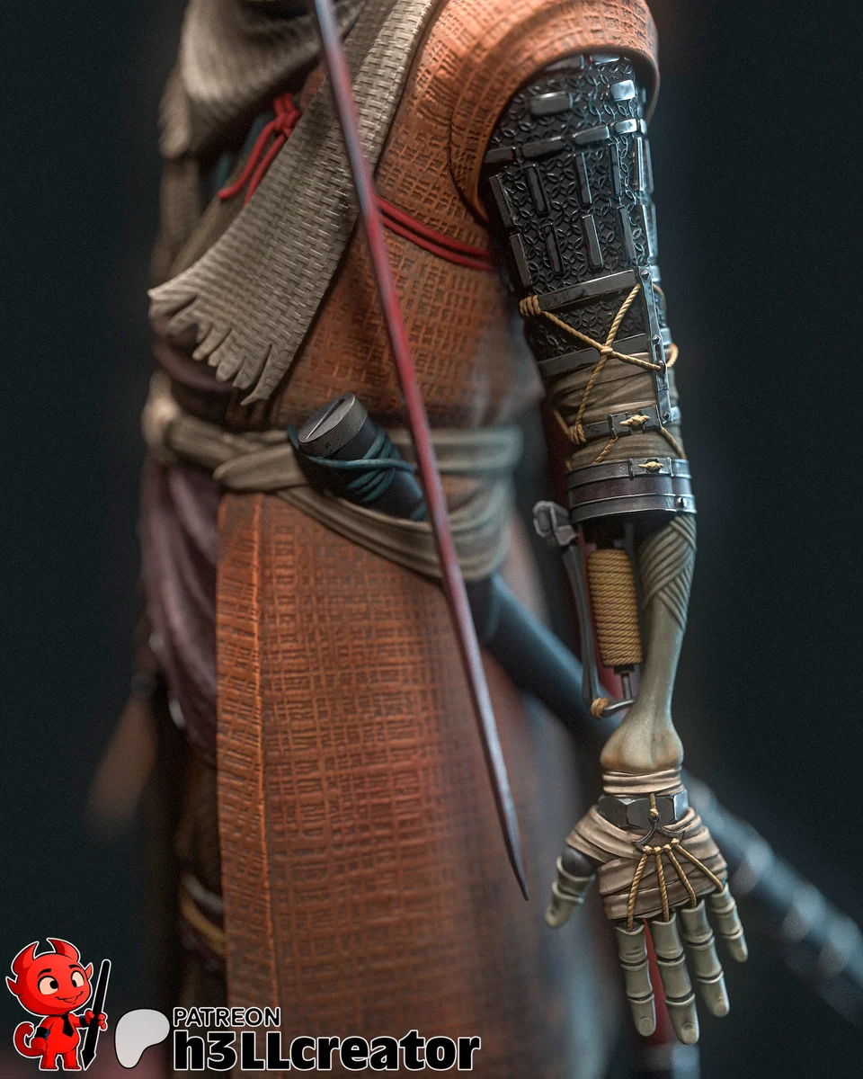 Wolf | Fan Art | 3D Printed Resin Model Garage Kit | *Un-Painted* | H3LL Creator 5