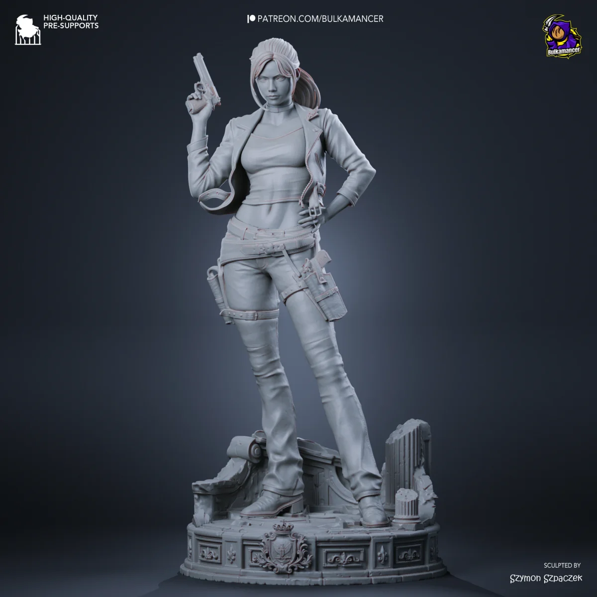 Claire Redfield | Fan Art | 3D Printed Resin Model Garage Kit | *Un-Painted* | Bulkamancer 7