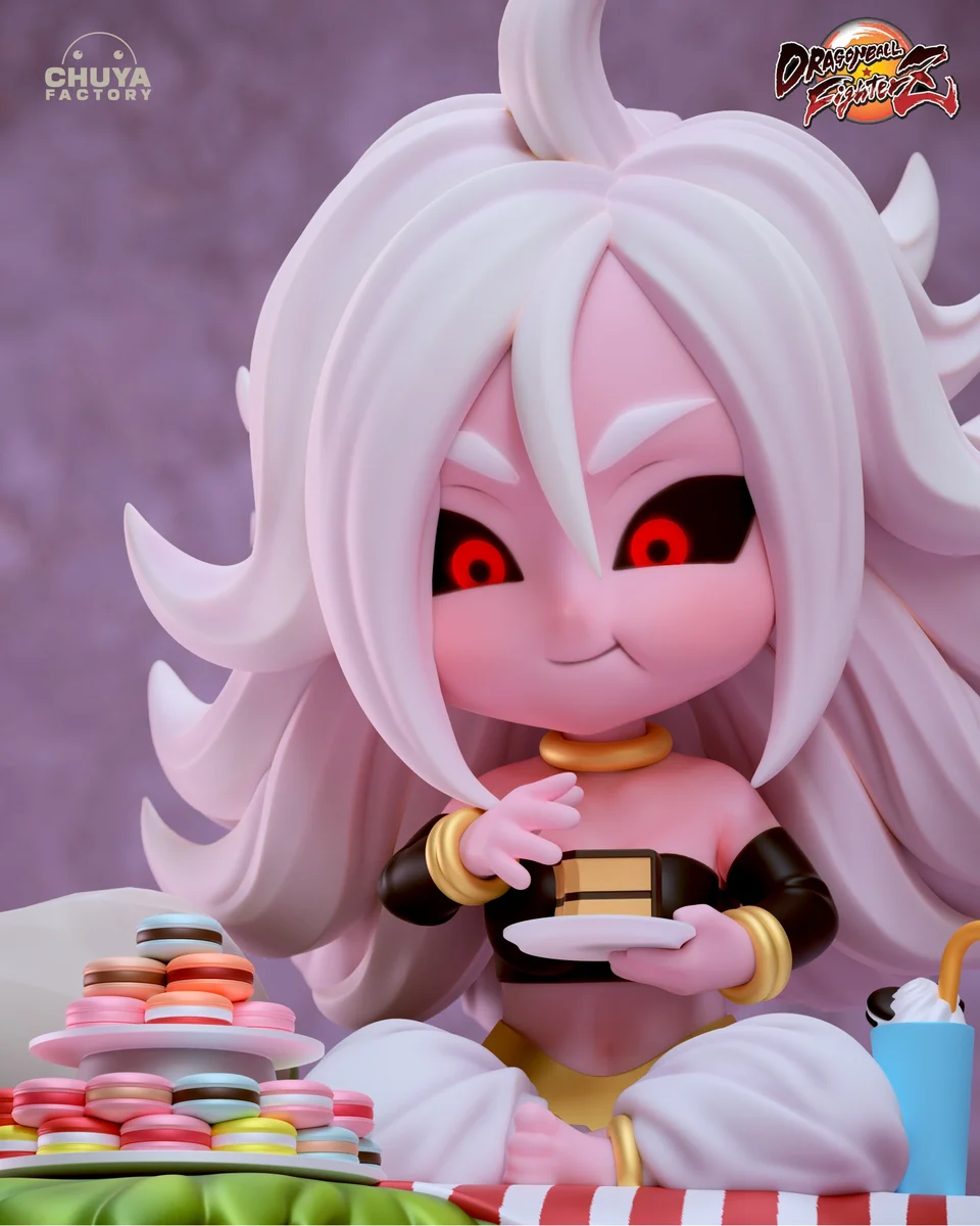 Chibi Android 21 | Fan Art | 3D Printed Resin Model Garage Kit | *Un-Painted* | Chuya Factory