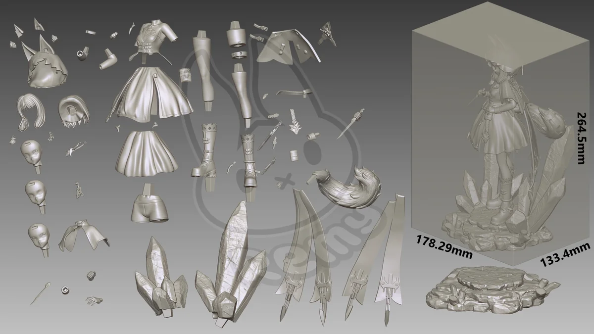 Rossi | Fan Art | 3D Printed Resin Model Garage Kit | *Un-Painted* | Remy Sculpts 7