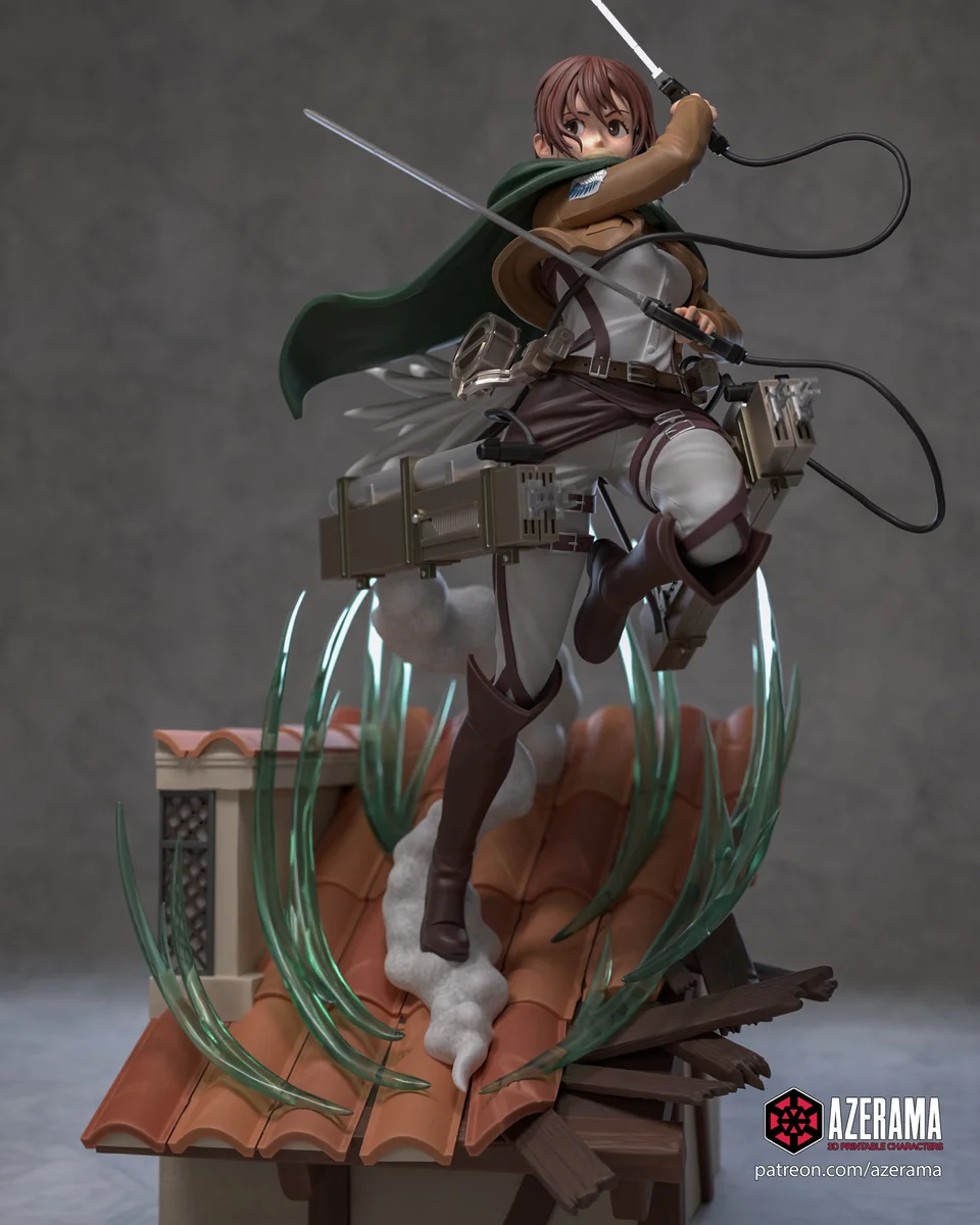 Survey Corps Soldier 2 | Fan Art | 3D Printed Resin Model Garage Kit | *Un-Painted* | Azerama 2