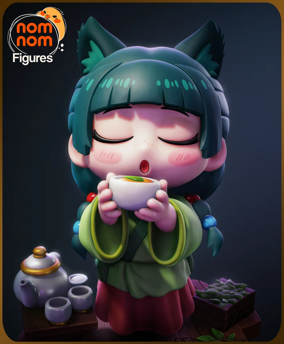 Chibi Maomao | Fan Art | 3D Printed Resin Model Garage Kit | *Un-Painted* | Nomnom 4