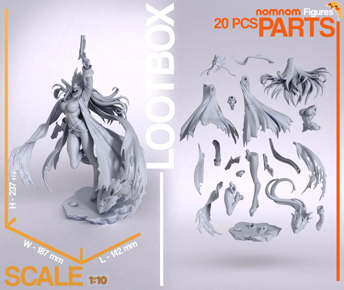Beel Starmon | Fan Art | 3D Printed Resin Model Garage Kit | *Un-Painted* | Nomnom 7