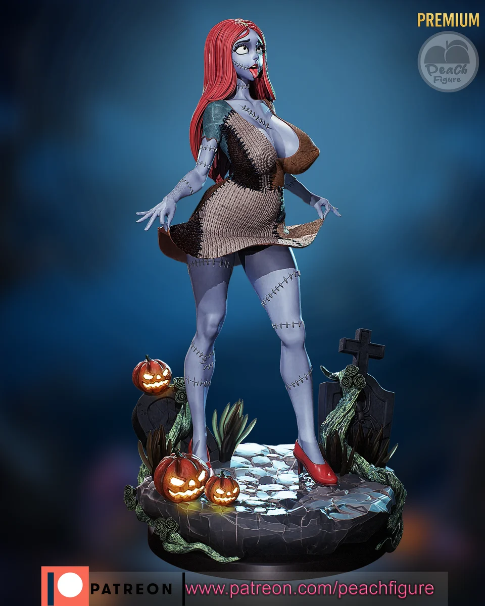Sally | Fan Art | 3D Printed Resin Model Garage Kit | *Un-Painted* | Peach Figure 8