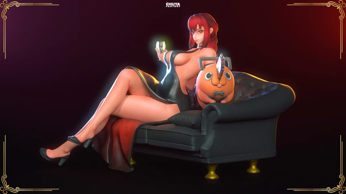 Makima | Fan Art | 3D Printed Resin Model Garage Kit | *Un-Painted* | Chuya Factory 4