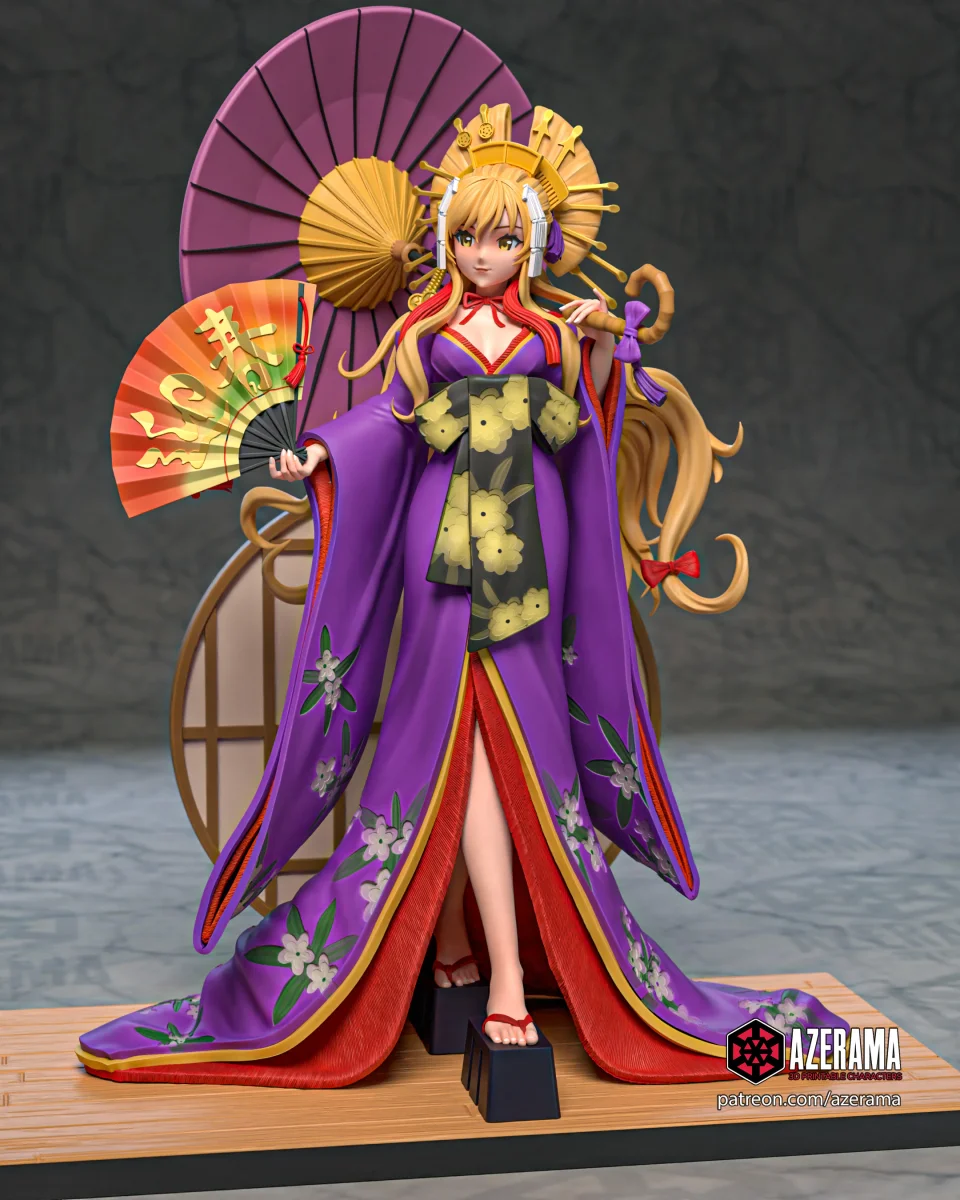 Yukari | Fan Art | 3D Printed Resin Model Garage Kit | *Un-Painted* | Azerama 2