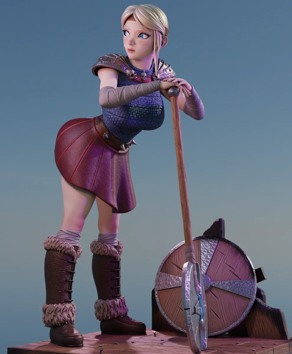 Astrid | Fan Art | 3D Printed Resin Model Garage Kit | *Un-Painted* | Momoji 8