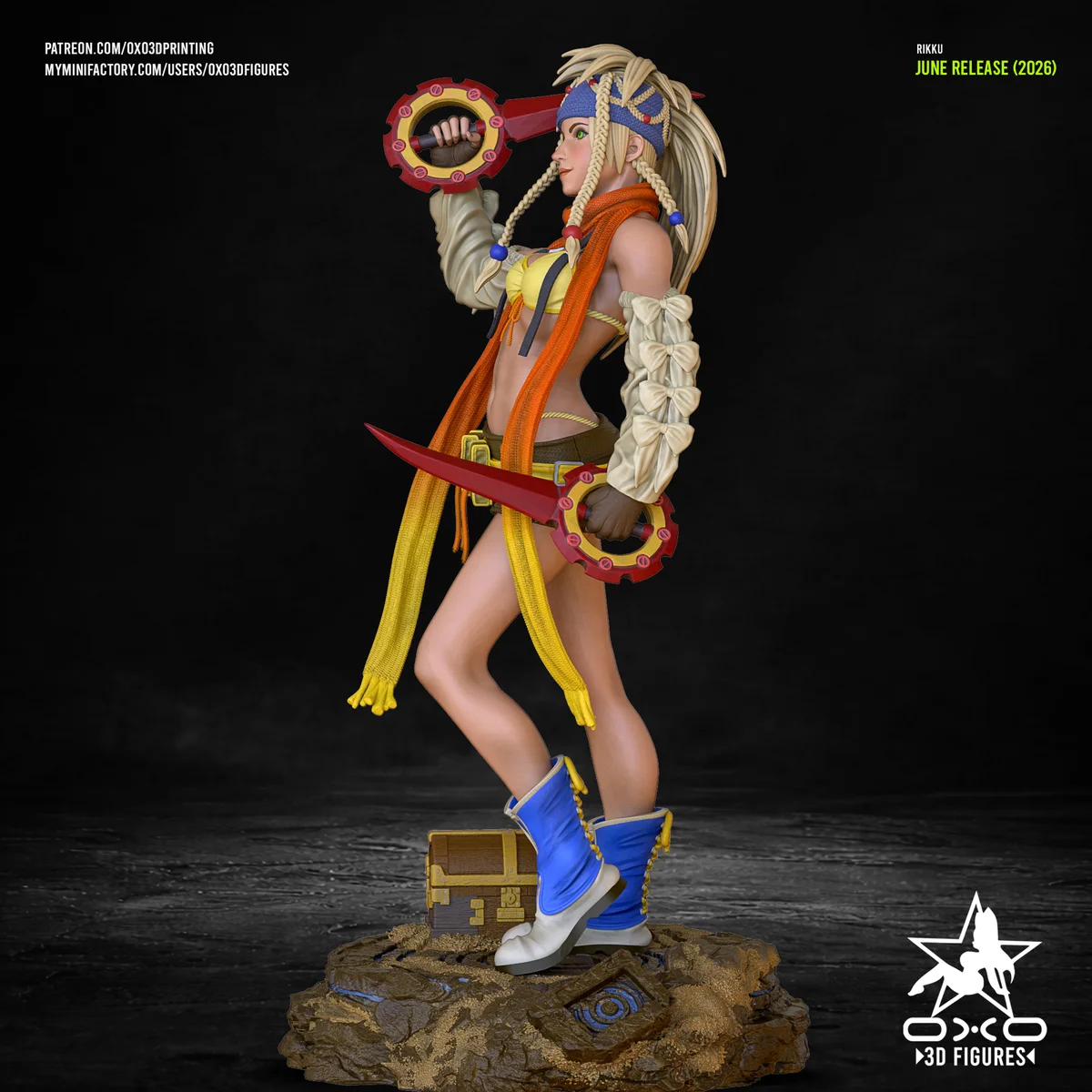 Rikku | Fan Art | 3D Printed Resin Model Garage Kit | *Un-Painted* | OXO3D 6