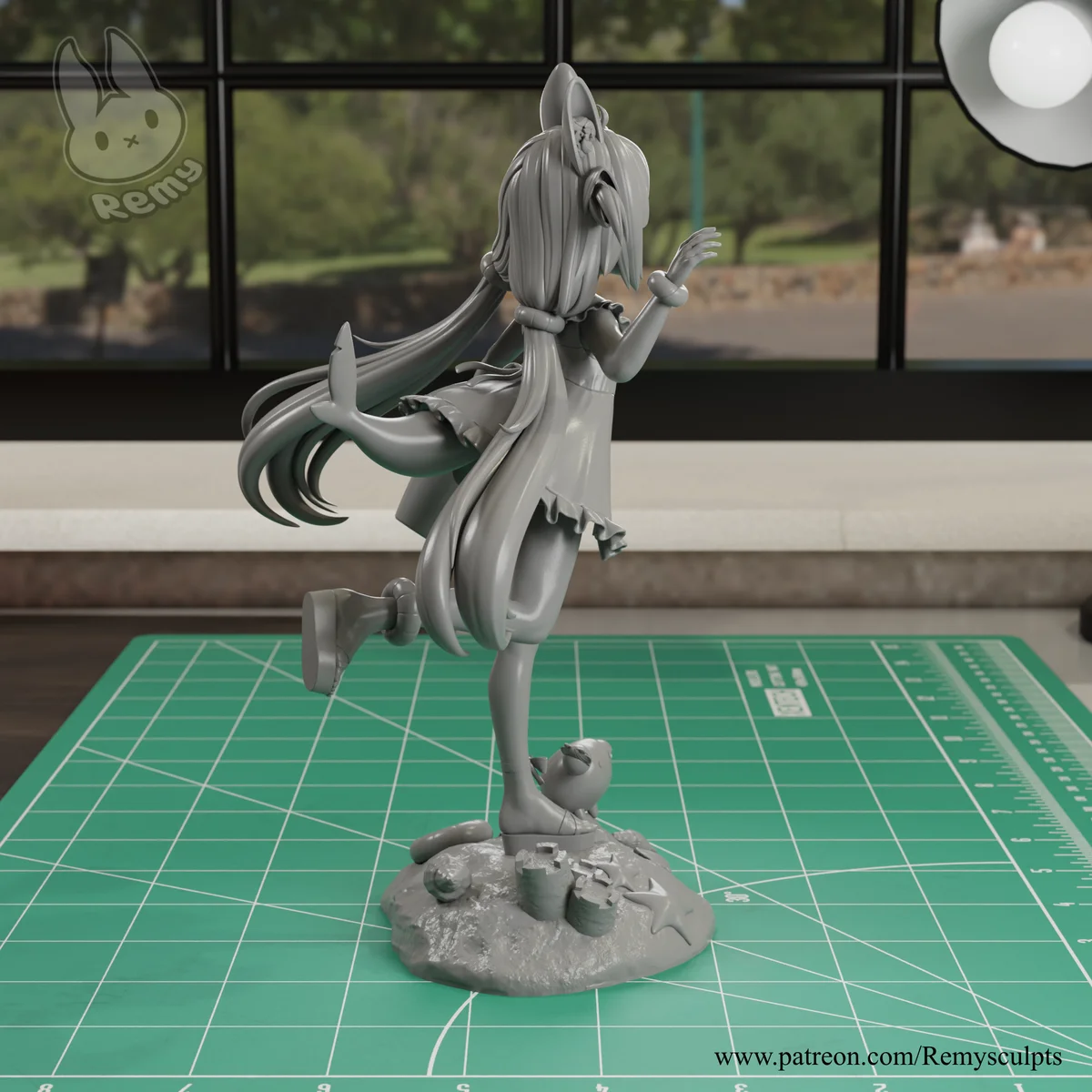 Sameko Saba | Fan Art | 3D Printed Resin Model Garage Kit | *Un-Painted* | Remy Sculpts 6