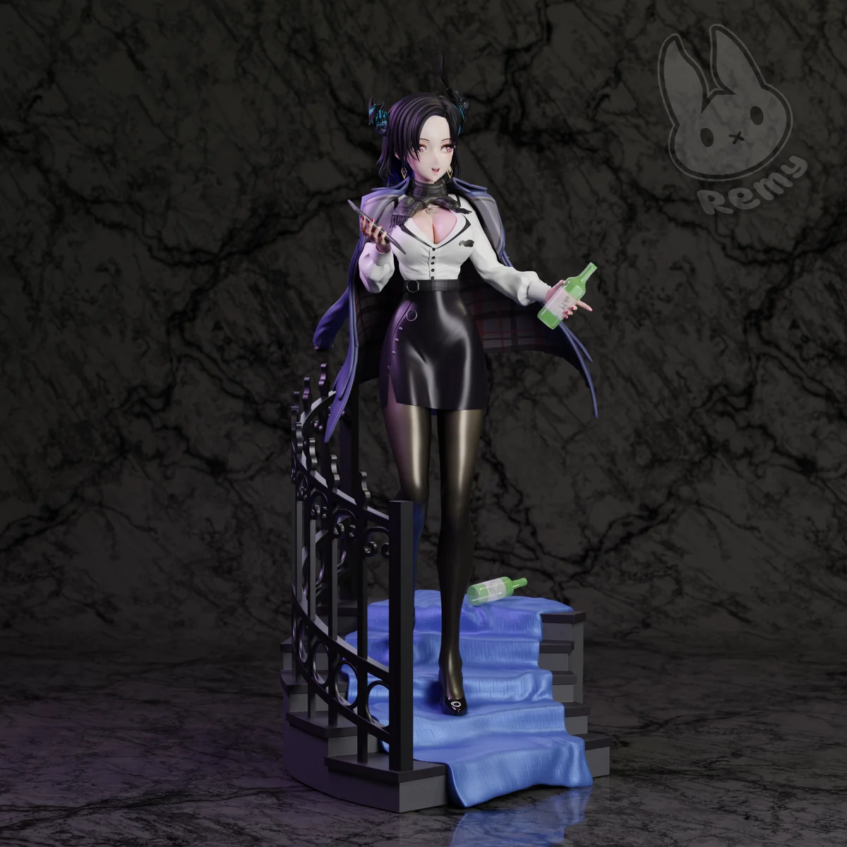 Nerissa Ravencroft | Fan Art | 3D Printed Resin Model Garage Kit | *Un-Painted* | Remy Sculpts 3