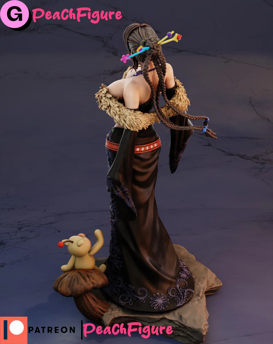Lulu | Fan Art | 3D Printed Resin Model Garage Kit | *Un-Painted* | Peach Figure 3
