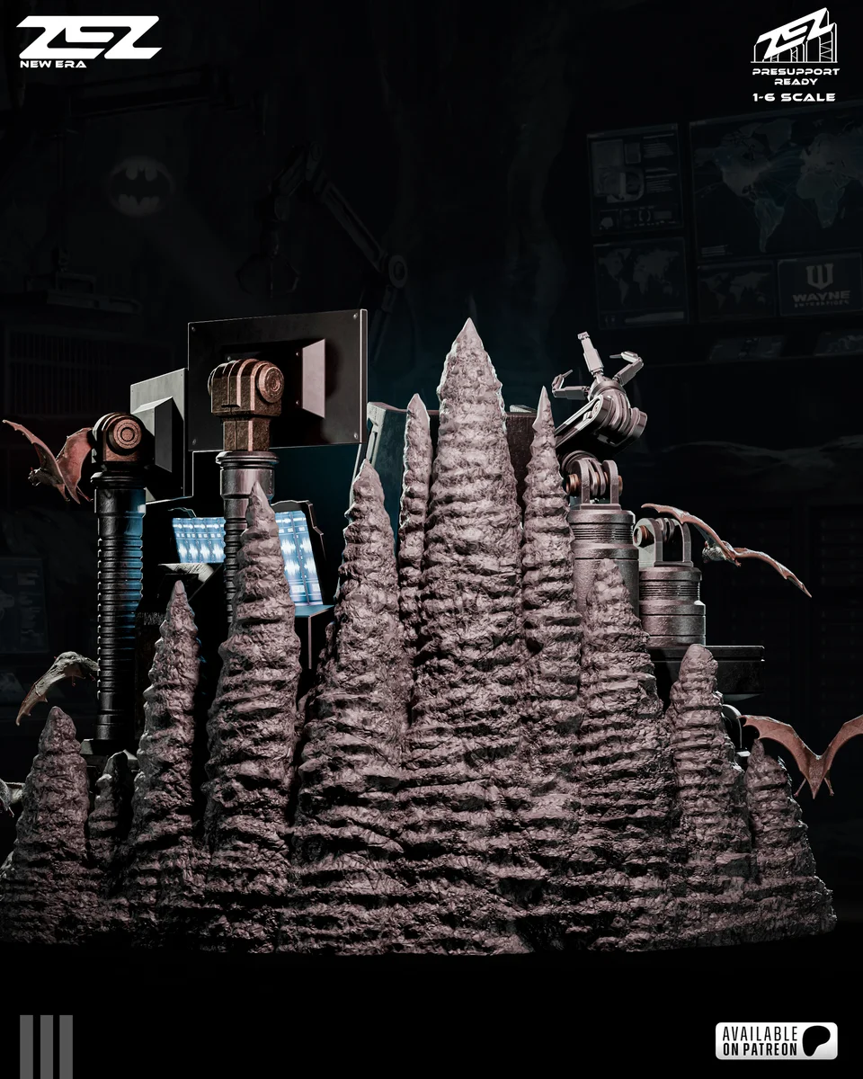 Batman Throne | Fan Art | 3D Printed Resin Model Garage Kit | *Un-Painted* | ZEZ Studio 3