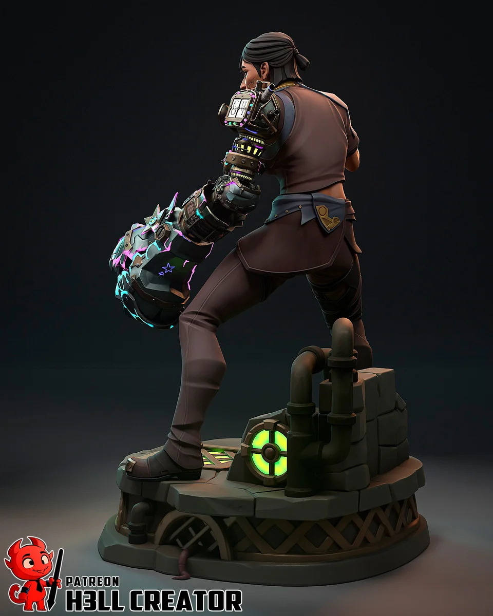 Sevika | Fan Art | 3D Printed Resin Model Garage Kit | *Un-Painted* | H3LL Creator 8