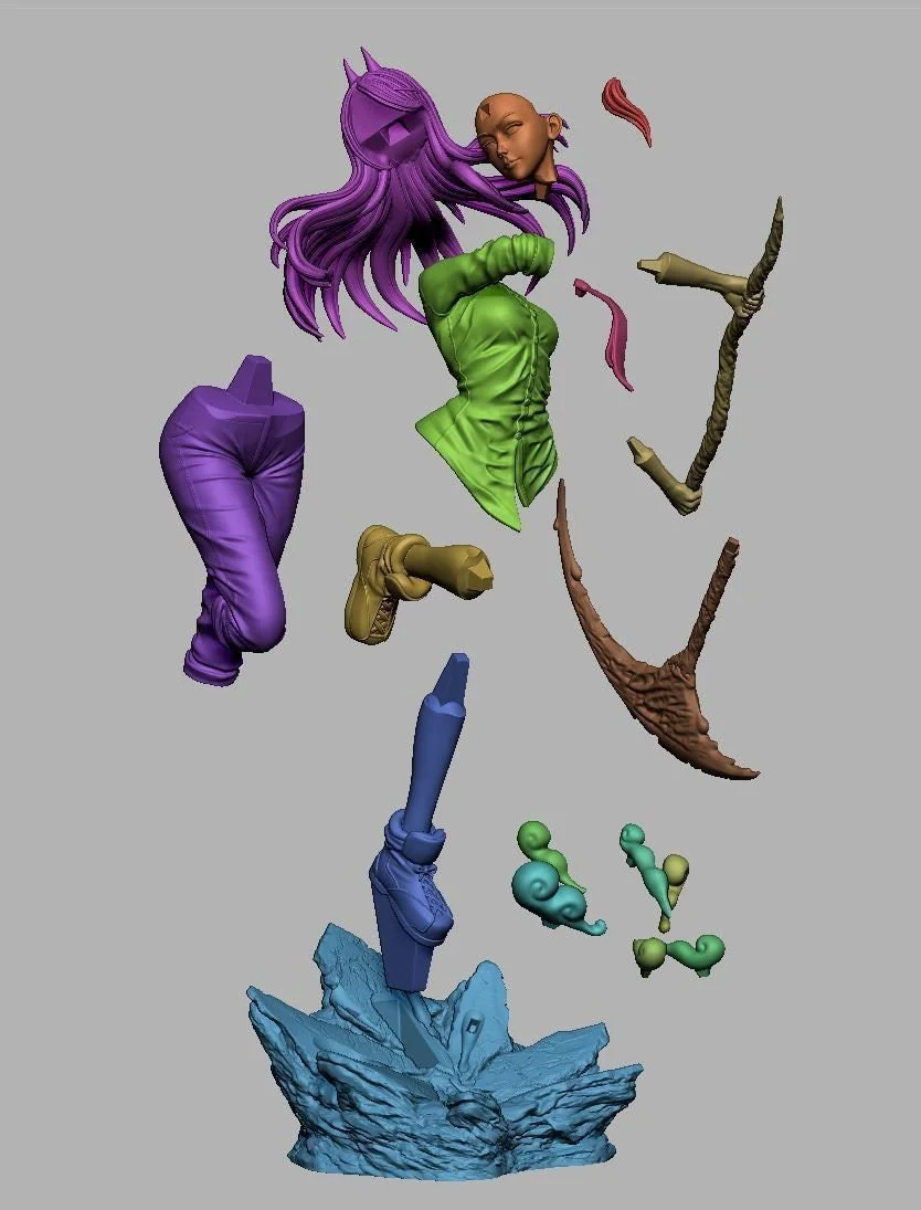 Powerful Lady | Fan Art | 3D Printed Resin Model Garage Kit | *Un-Painted* | Il Paddyy 4