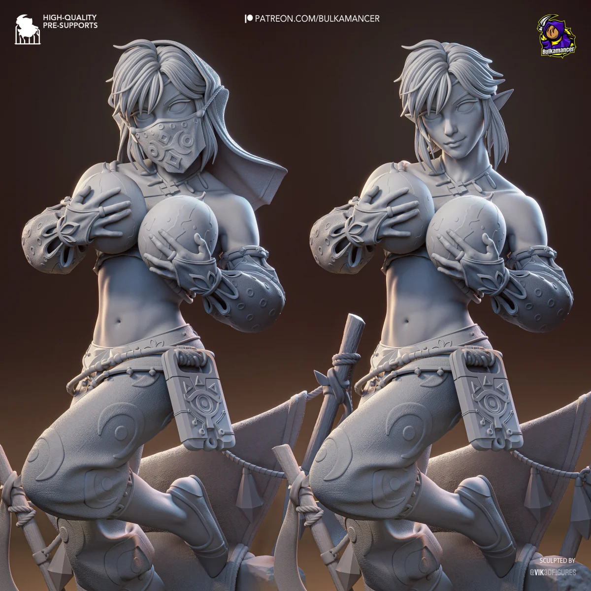 Gerudo Link | Fan Art | 3D Printed Resin Model Garage Kit | *Un-Painted* | Bulkamancer 5