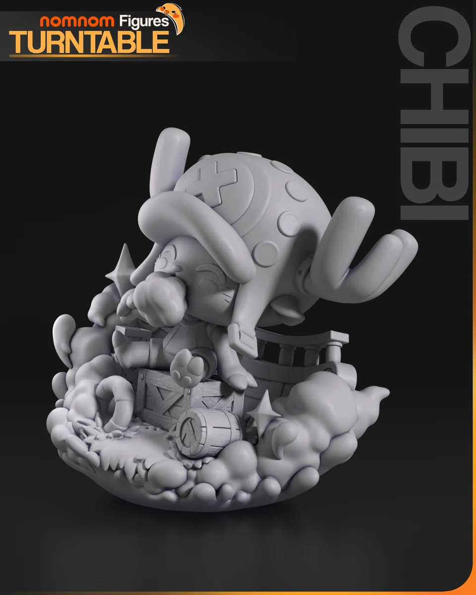 Chibi - Tony Tony Chopper | Fan Art | 3D Printed Resin Model Garage Kit | *Un-Painted* | Nomnom 5