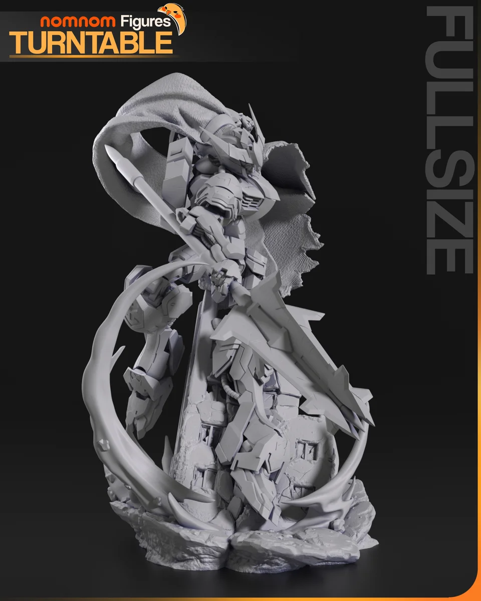Barbatos | Fan Art | 3D Printed Resin Model Garage Kit | *Un-Painted* | Nomnom 9