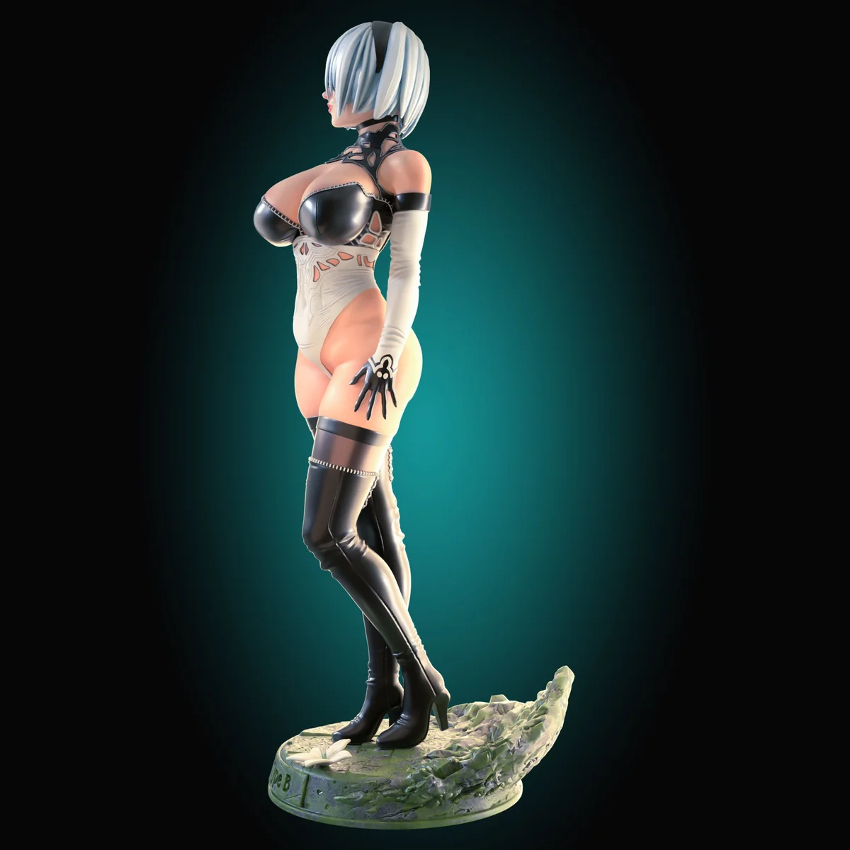 Battle Android | Fan Art | 3D Printed Resin Model Garage Kit | *Un-Painted* | Officer Rhu 3