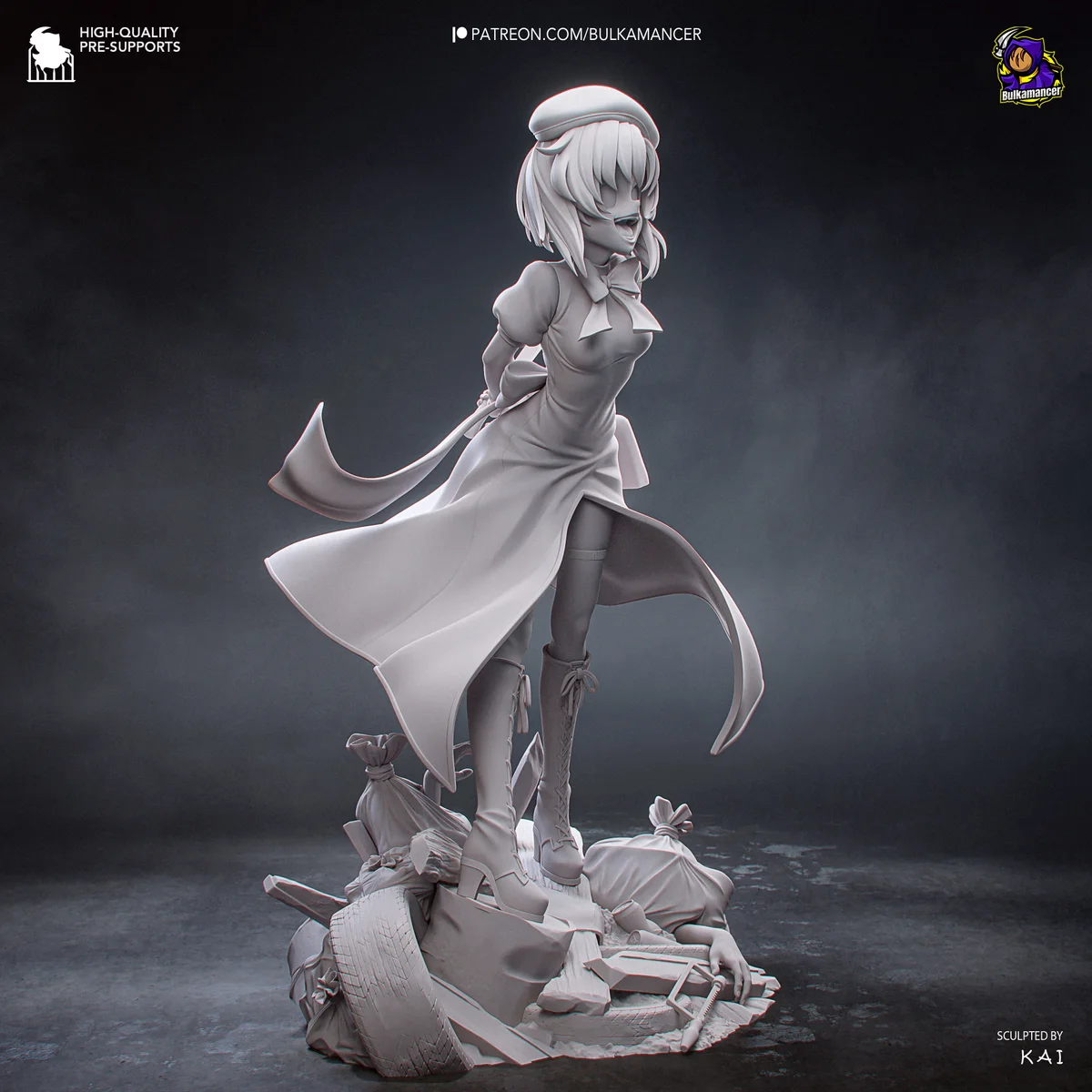 Rena | Fan Art | 3D Printed Resin Model Garage Kit | *Un-Painted* | Bulkamancer 11